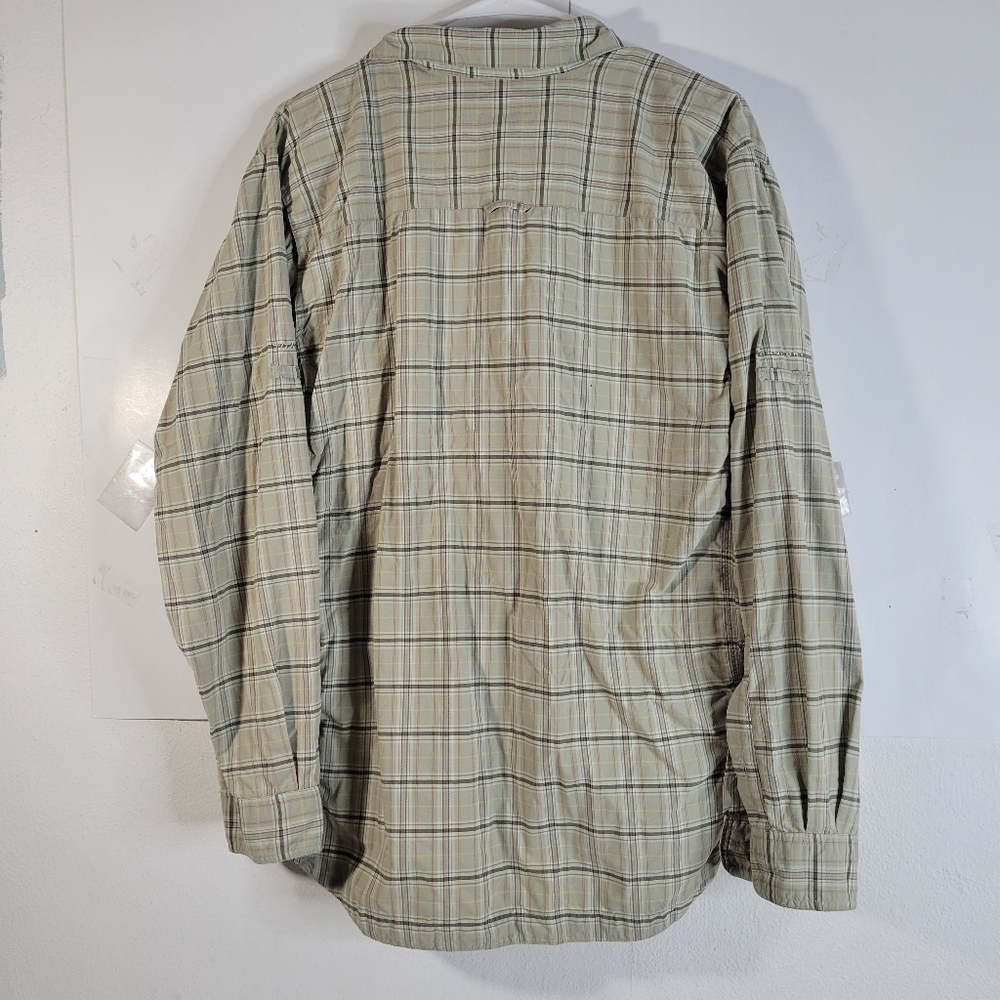Mens Columbia Titanium Long Sleeve Plaid Button Front Shirt Size Large - Picture 7 of 9